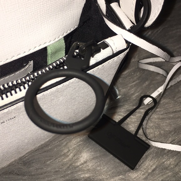 Off-white Virgil Abloh binder clip mini white bag - Picture 4 of 8